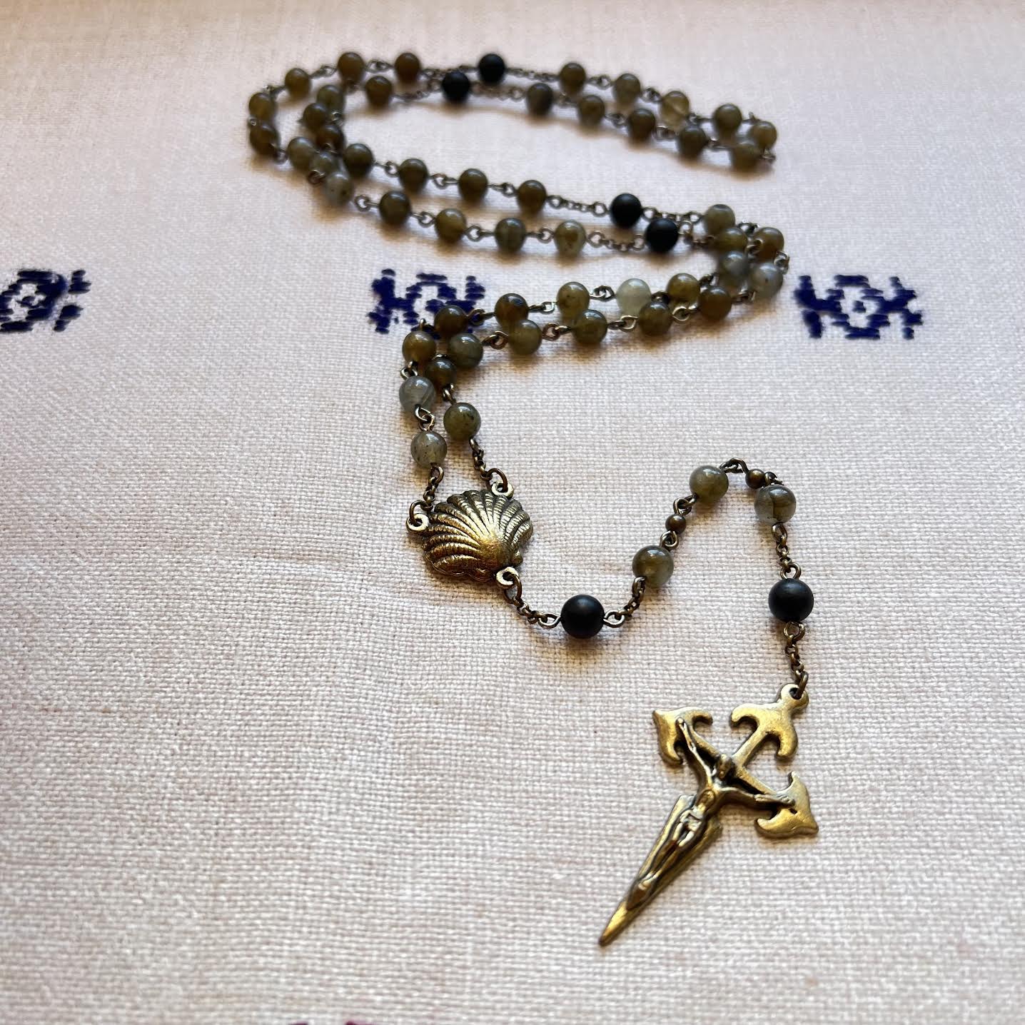 St. James Rosary | Labradorite & Wood