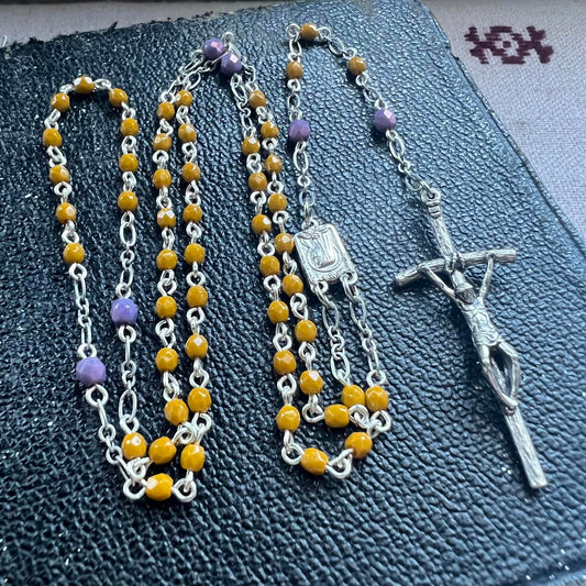 Simple Rosary | Czech Fired Polished Beads